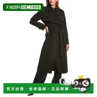 自营 Reiss Nrd Etta风衣-黑色 美国奥莱直发