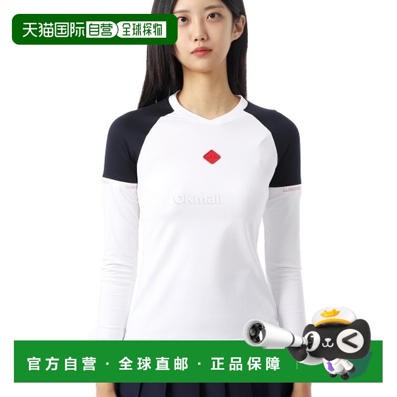 韩国直邮J.Lindeberg金 林德伯格上装T恤男女同款黑白色舒适柔软