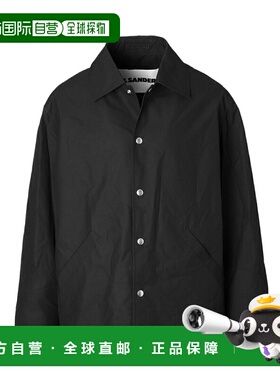 日本直邮JIL SANDER 男士黑色束腰外套 (j23bn0003 j45071 001 W
