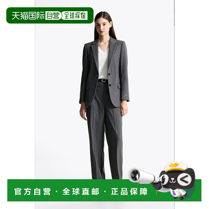 韩国直邮TOMMY HILFIGER T22F7WPC061WT1 细条纹宽松长裤