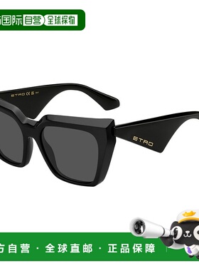 1h可退 香港直邮ETRO 女士太阳镜 ETRO0096GS807IR CO 黑色