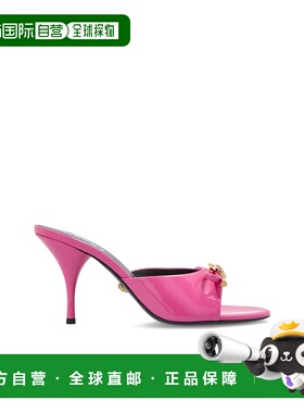 香港直邮VERSACE 女士凉鞋  1018239D2VE1PV9V AW2025粉红色单鞋