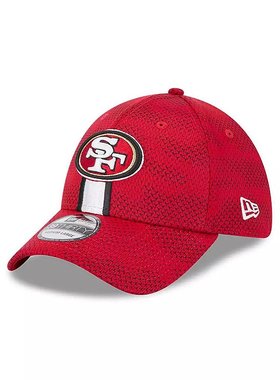 美国直邮New Era 2024年旧金山49人队红色39THIRTY弹性运动帽