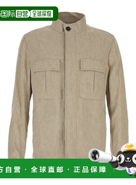 1h可退 香港直邮Zegna 长袖高领野战夹克 RUFT55A9F256