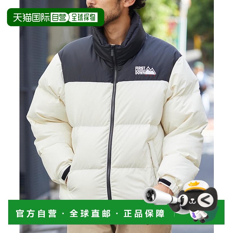 1h可退 日本直邮FIRST DOWN男装宽松短款羽绒服 90%鸭绒 700FP高