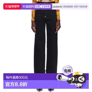 1h可退 香港直邮潮奢 Pushbutton 女士 黑色 Back Panty 牛仔裤 P