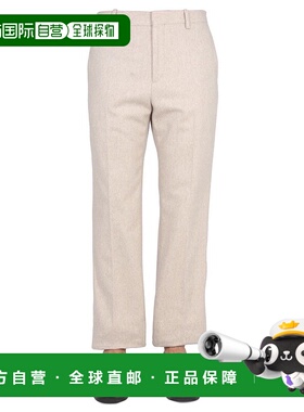 香港直邮off-white 男士 logo贴片修身长裤 OMCA248F22FAB001