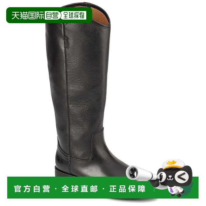 自营Frye Melissa Button 2 Wide Calf Leather Boot - black 美