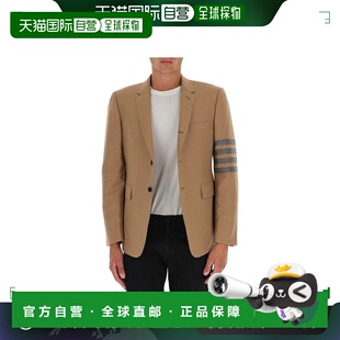 1h可退 香港直邮Thom Browne 汤姆 布朗 男士 条纹西装外套 MJC00