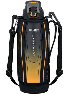 日本直邮THERMOS膳魔师真空隔热运动水壶1L黑色渐变FFZ-1002F