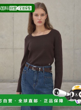 韩国直邮LOEUVRE 女士毛针织衫 Back Key-hole Knit Top SK3AP324-