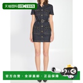 香港直邮Self Portrait 女士 1h可退 牛仔迷你连衣裙 AW25812SBLU