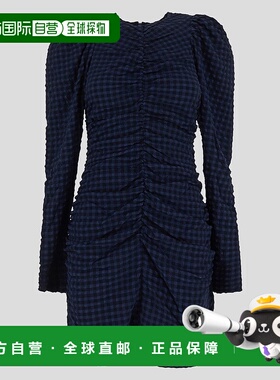 香港直邮GANNI 女士连衣裙 F8599081 黑色长袖 连衣裙包臀裙