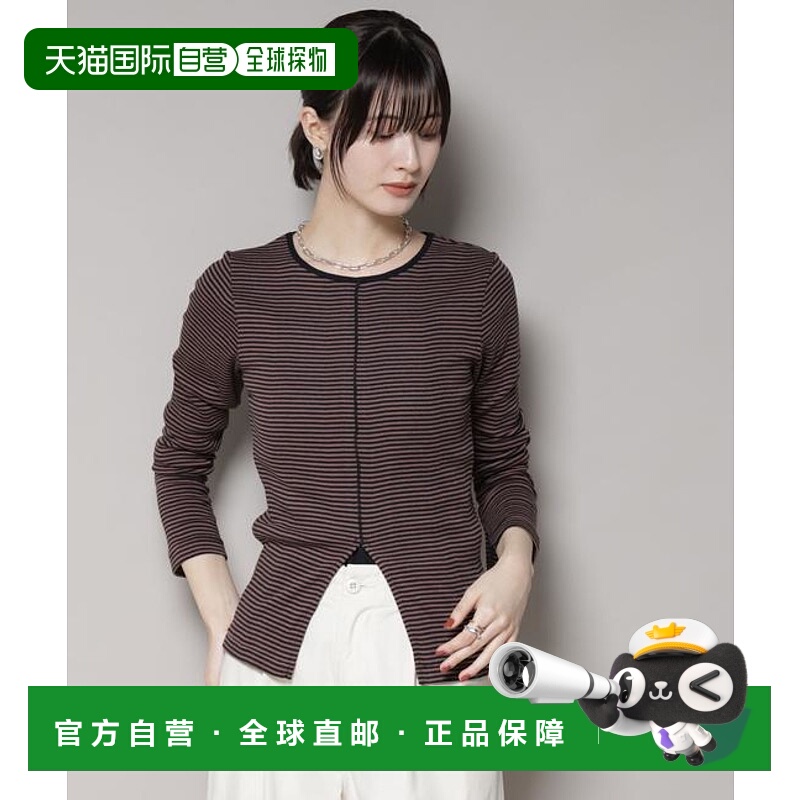 1h可退 日本直邮NANO universe Robert P. Miller/Prib 开衩长袖T