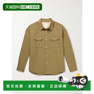 1h可退 香港直邮Visvim 维斯维木 男士 羊毛亚麻混纺衬衫式衬衫 1