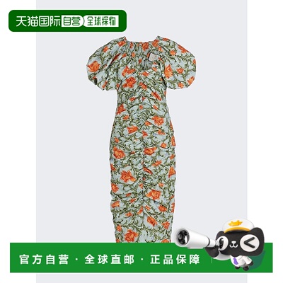 自营agua by agua benditaCamelia 中长连衣裙 - 蓝色 新款 美国