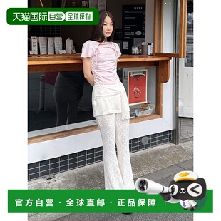 韩国直邮margarin fingers新款少女小清新甜美自然气质休闲裤3058