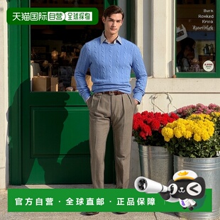 自营欧洲直邮RALPH LAUREN拉夫劳伦 Polo标志性的绞花针织羊绒衫