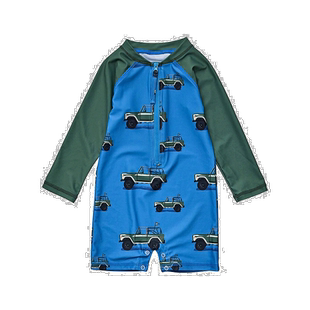 自营Snapper Rock Surf Safari 防晒衣 - 蓝色 美国奥莱直发