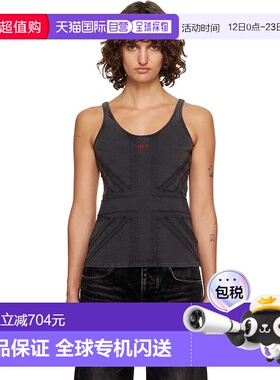 1h可退 香港直邮潮奢 off-white 女士 灰色 UK 背心 OWAD27EF25JE