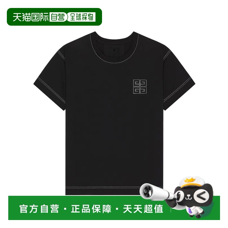 1h可退香港直邮GIVENCHY男士T恤 BM71MG3YPQ004-15 SS2025黑色