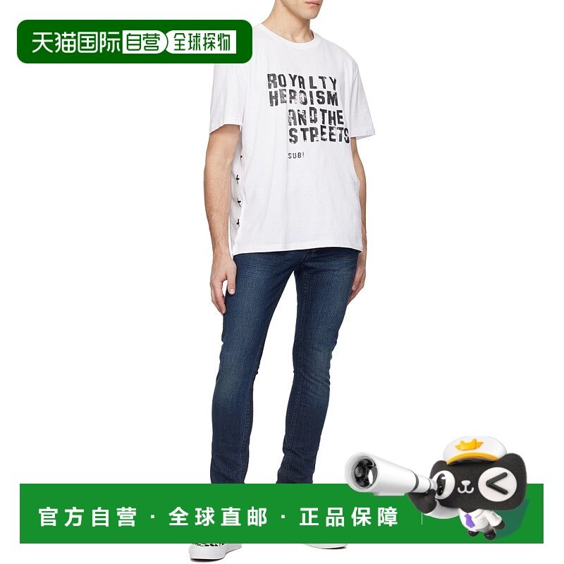 香港直邮KSUBI 男士牛仔裤 MPS25DJ032DENIM SS2025 蓝色