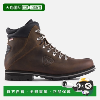 自营欧洲直邮ROSSIGNOL Chamonix棕色蜡面男士短靴男鞋皮鞋