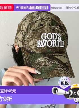 1h可退 日本直邮WEGO 女士迷彩印花棒球帽 街头休闲风 MO25SS07SG