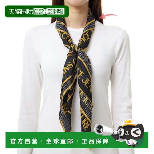 韩国直邮VERSACE Outline Barocco 真丝围巾 (78HA7H02 ZG353 G89
