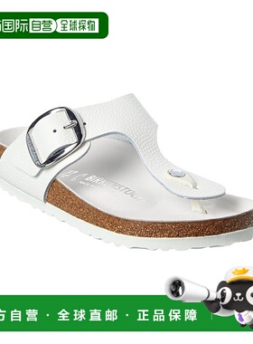 自营Birkenstock Gizeh Big Buckle Leather Sandal - white 美国