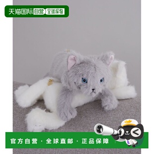 1h可退 日本直邮Maison de FLEUR 女士毛绒猫咪造型化妆包 080011