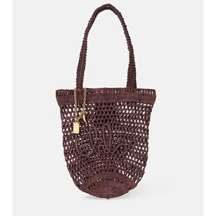 夏季 Chloe Banana 女士 小号拉菲草编织手提包 蔻依