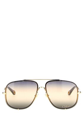 CHLOÉ 女士太阳镜 CH0348S005 AW2025 金色 '62' sunglasses
