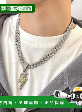 日本直邮WEGO 男装 闪电扑克吊坠 施华洛世奇元素项链 MO26SS12SG