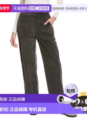 自营James Perse柔软灯芯绒拼接长裤-灰色 美国奥莱直发休闲裤