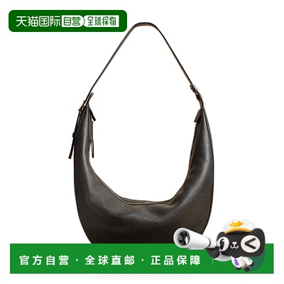 1h可退 香港直邮KHAITE 女士 Augustina 皮革水饺包 black黑色 舒