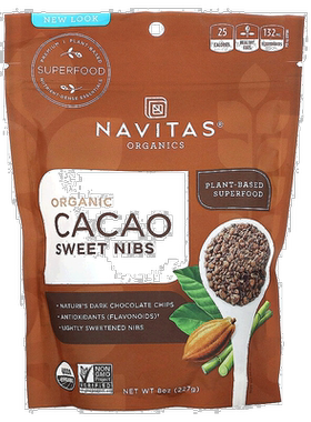 香港直邮Navitas Organics,有机可可甜豆，8 盎司（227 克）植物