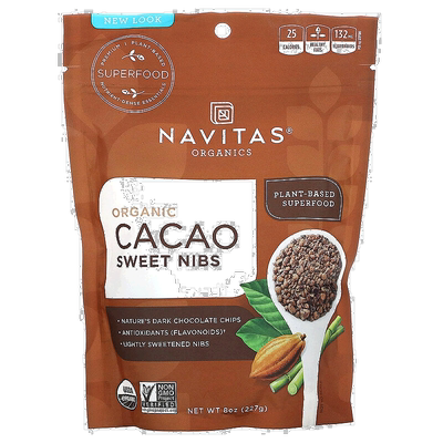 香港直邮Navitas Organics,有机可可甜豆，8 盎司（227 克）植物