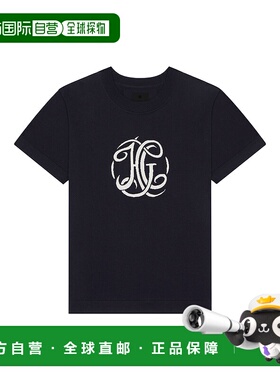 香港直邮GIVENCHY 男士T恤 BM71MZ4YM5401 SS2025黑色 短袖