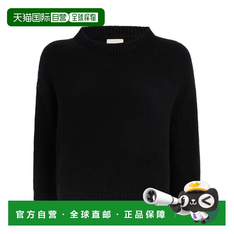 1h可退 香港直邮KHAITE 女士外套 8274645200 CO 黑色 长袖毛衣
