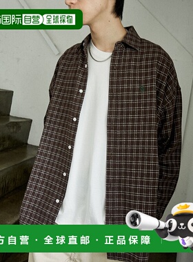 1h可退 日本直邮U.S. POLO ASSN. 男装 别注柔绒格子衬衫 宽松版
