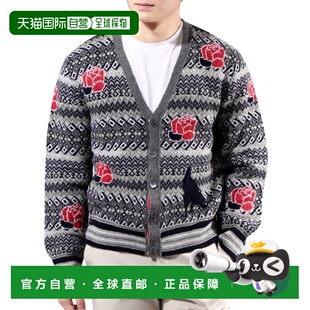 Browne 玫瑰色和乌鸦嵌花 Isle 领设得兰羊 Fair 韩国直邮Thom