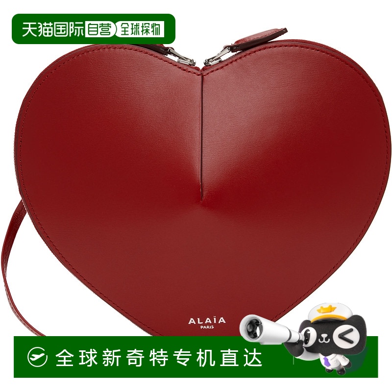 1h可退 香港直邮Alaia 女士 红色 Le Coeur Calfskin 单肩包 AA1P