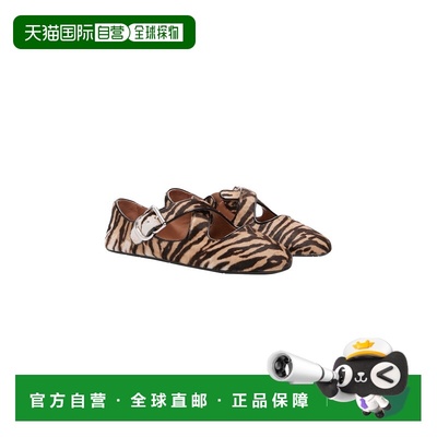 1h可退 香港直邮alaia 女士 十字交叉小马毛芭蕾舞鞋  舒适时尚