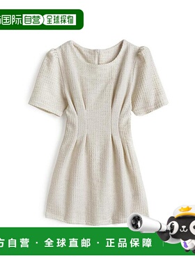 日本直邮日潮 GRL 呢料泡泡袖紧身迷你连衣裙 sm278