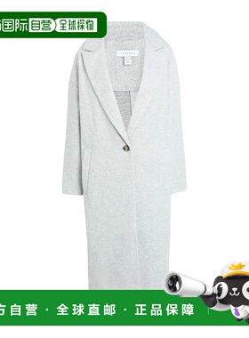 香港直邮潮奢 Topshop 女士 大衣 grey灰色 舒适时尚