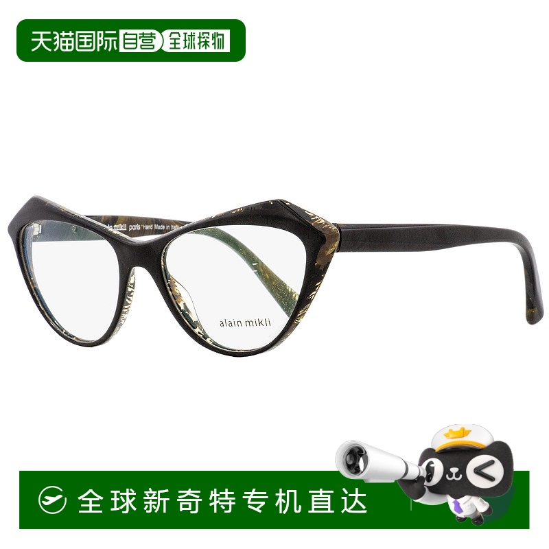 自营Alain Mikli 女士眼镜 A03089 Lumette 004 黑色/棕色 55mm