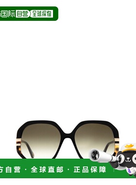 1h可退 香港直邮Chloe 蔻依 女士 徽标太阳镜 CH0105S black黑色