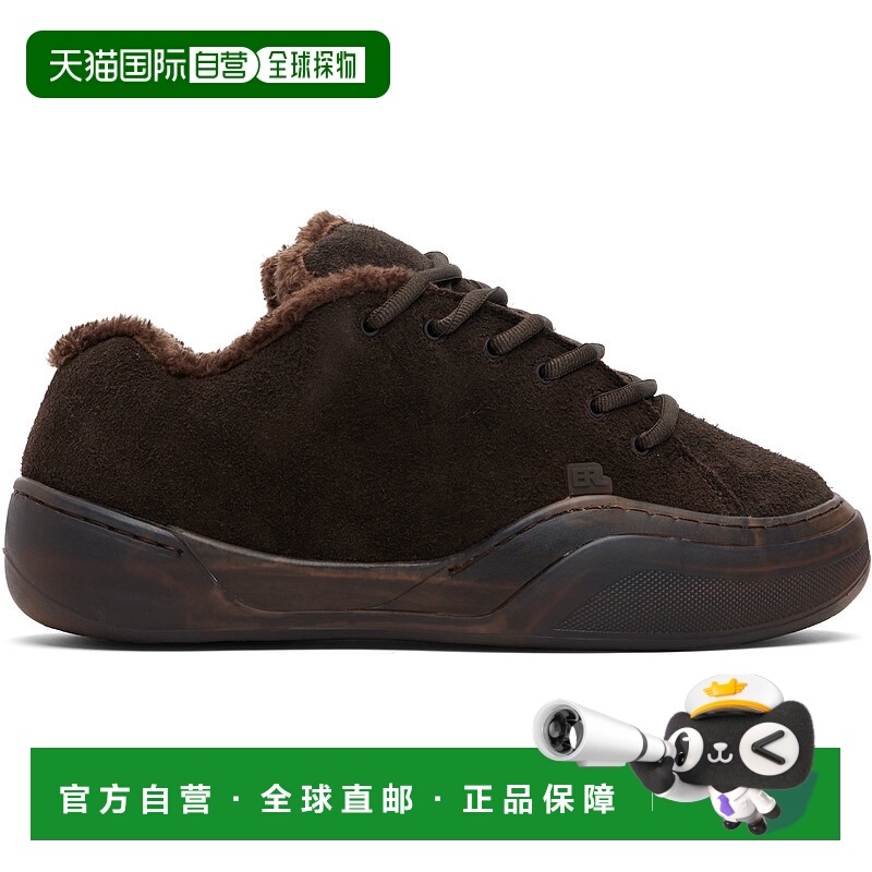 1h可退 香港直邮潮奢 Erl 男士 棕色 Vamp 运动鞋 ERL11SH02