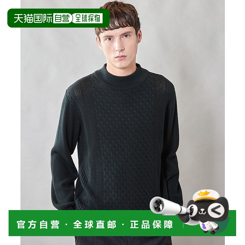 1h可退 日本直邮UNION STATION 男装 高密度 针织衫 半高领设计 M